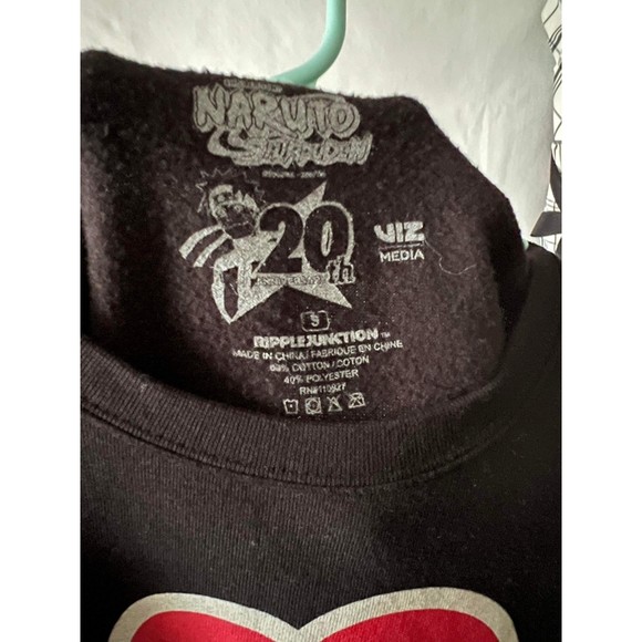 Naruto Crew neck sweatshirt black size SMALL - Picture 3 of 3